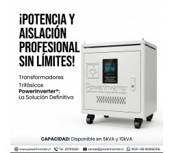 TRANSFORMADOR AISLACION 380/380VAC 10000VA LCD